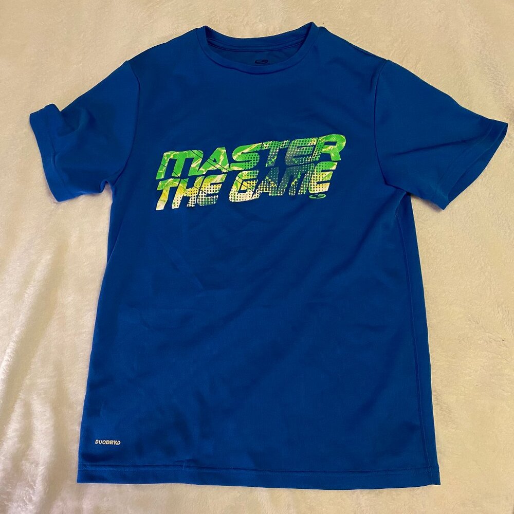Champion Shirt size Large 12/14 Boys Royal Blue DuoDry